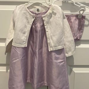 Gap Kids Dress 12/18 Months & Carter’s Cardigan 12 Months with 6-12 shoes